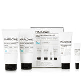 Marlowe No.204 daily essential face kit displaying complete morning grooming routine