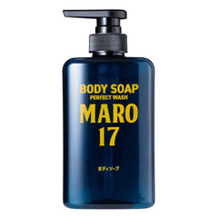MARO17 Body Wash bottle with rich foam delivering luxurious hydration.