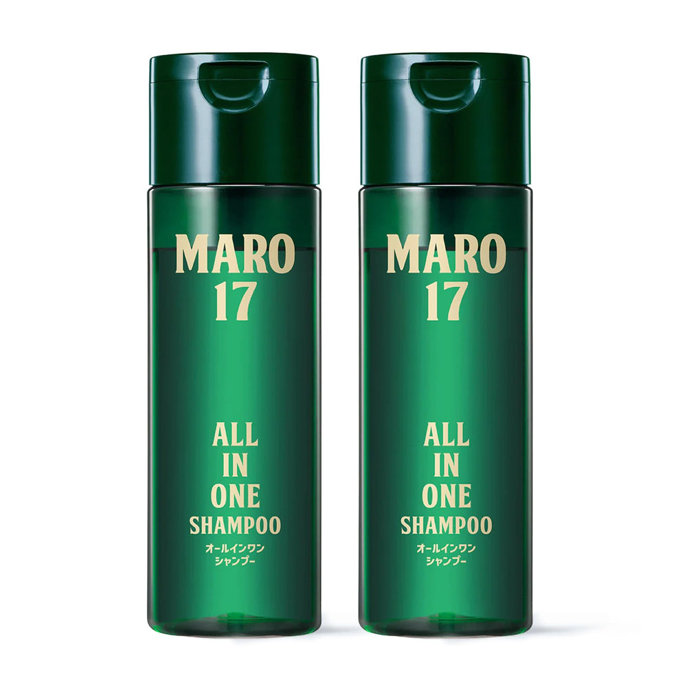 MARO17 Maro All-In-One Shampoo bottle front view for clean, refreshed hair and skin.