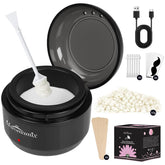 Maromamix nose waxing kit with compact wax warmer for travel grooming