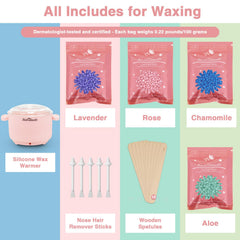 Maromamix waxing sticks kit suitable for precise eyebrow and facial use