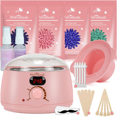 Maromamix waxing kit with digital warmer in action for professional-grade at-home hair removal