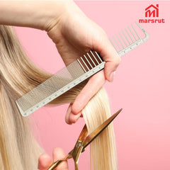 Marsrut anti-static plastic reduces tangles and hair cling during styling sessions.