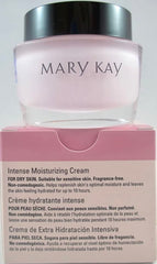 Mary Kay Intense Moisturizing Cream jar, showcasing rich texture ideal for dry skin hydration.