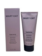 Mary Kay Timewise moisturizer bottle showing anti-aging protection for daily use