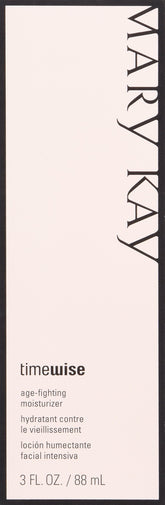 Mary Kay TimeWise Age-Fighting Moisturizer jar shows oil-free hydration for daily use