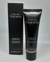 Beige N150 swatch of Mary Kay TimeWise Luminous 3D foundation on skin