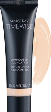 Mary Kay TimeWise Luminous 3D foundation bottle with packaging for premium everyday glow
