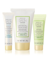 Mary Kay White Tea & Citrus Satin Hands Deluxe Mini packaging for at-home hand pampering.