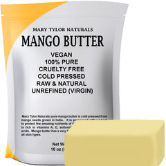 Mary Tylor Naturals mango butter 1 lb block for pure skin and hair care