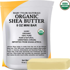 Mary Tylor Naturals Shea Butter origin Ghana emphasizes premium, pesticide-free formula for DIY projects.