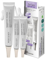 Mary&May Glutathione Eye Cream set main bottle highlights antioxidant care for brighter under-eye area