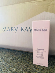 Mary Kay TimeWise moisturizer bottle demonstrates oil-control for combination to oily skin.