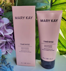 Mary Kay TimeWise moisturizer on hand shows easy daily application and non-greasy feel.