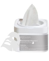 Mary&May Niacinamide Vitamin C Mask 30-sheets pack supports daily hydration.