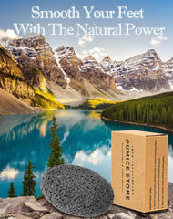 Maryton foot scrubber pumice stone demonstrates effective callus and dry skin removal.