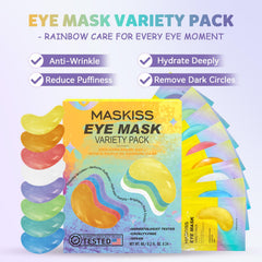 Maskiss Under Eye Patches colorful close-up for brightening routine.