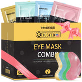 Maskiss under-eye patches with 24K gold for smoother, brighter under-eye skin.