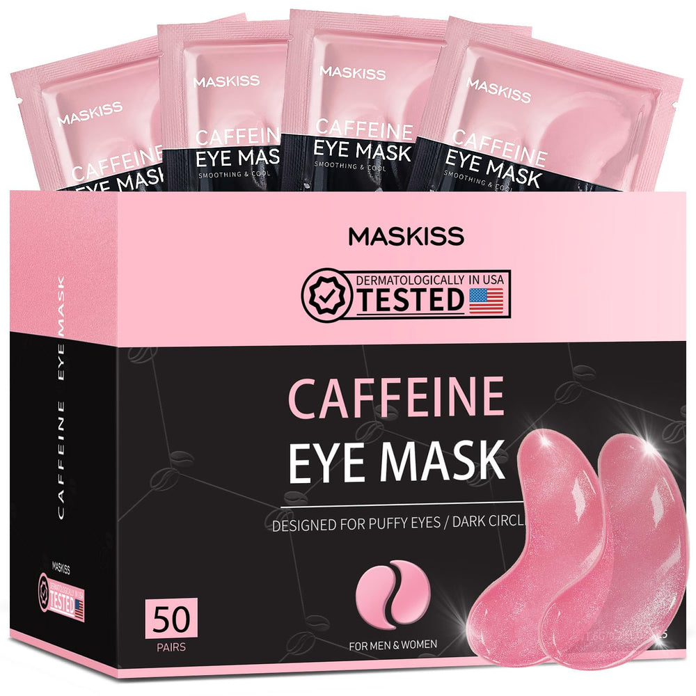Maskiss under-eye patches jelly texture close-up for hydrating under-eye care