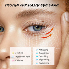 Maskiss pink caffeine patches refresh and reduce dark circles