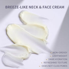 Maskiss unscented face-neck cream texture close-up for sensitive skin.