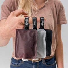 Matador FlatPak snap-loop with write-in labels emphasizes easy organization and content identification.