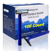 MATGICOL disposable razor bulk pack for travel and hotels, easy bulk storage.