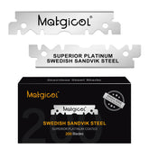 MATGICOL single-edge blade refills in pack for universal razor compatibility and sharp precision.