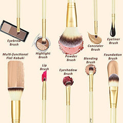 Matto foundation brush with smooth wooden handle delivers even, seamless coverage