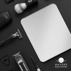 Mavoro less fogging mirror reduces condensate for clearer grooming