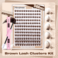 Mavphnee brown lash bond seal brown-tinted glue for invisible hold during days