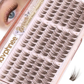 Mavphnee Brown Lash Clusters with four lengths for versatile looks.