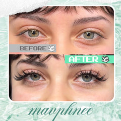 Mavphnee Fairy Lash Clusters lengths 10-16mm for customizable cat or doll eye styles.