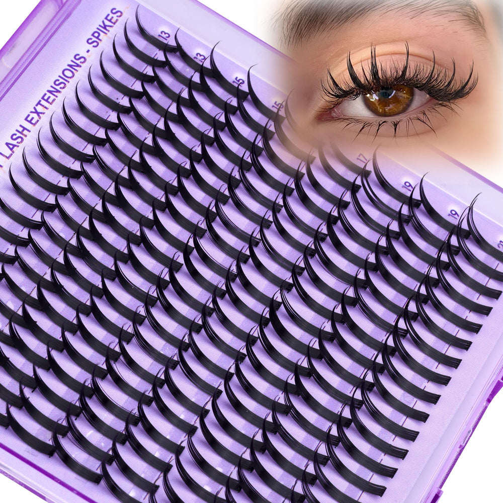 Mavphnee lash spikes 13mm DCurl close-up for natural inner definition.