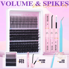 Mavphnee 100D volume lashes with soft wispy separation