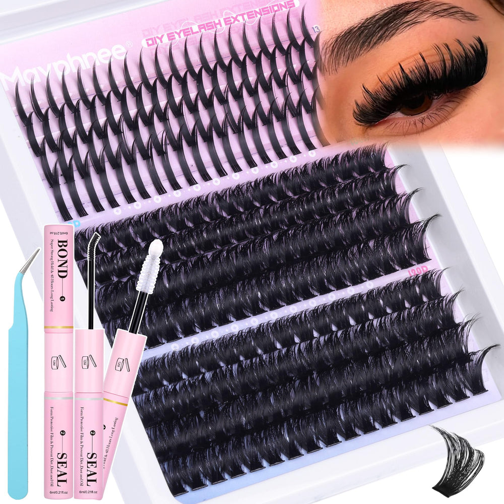 Mavphnee spiky lash clusters for edgy texture and manga-inspired looks
