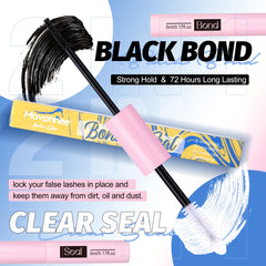 Mavphnee Waterproof lash glue cluster demonstrates long-lasting hold for secure wear.