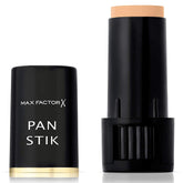 Max Factor PanStik 25 Fair compact closeup with creamy texture for long-lasting coverage.