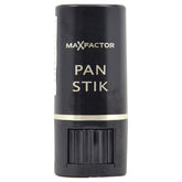 Max Factor PanStik No.96 Bisque Ivory compact during application for smooth, buildable coverage.