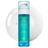 MAXCLINIC Blue Tansy Oil to Foam bottle pour for gentle makeup removal.