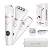 MAXGROOM bikini-trimmer-3in1-heads enabling precise underarm and bikini grooming.