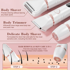 MAXGROOM body-foil-shaver for smooth body contours and short hair removal.
