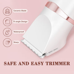 MAXGROOM facial-rotary-shaver for delicate neck-to-jawline grooming.