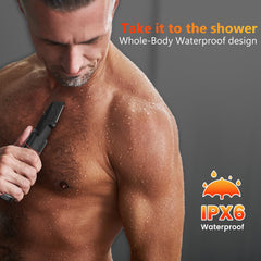 MAXGROOM hypoallergenic blades designed to minimize skin irritation.