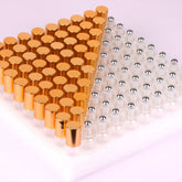 MaxMau clear glass roll-on bottles for sampling and travel