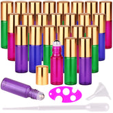 MaxMau 5ml green roller bottle closeup, portable aromatherapy on the go