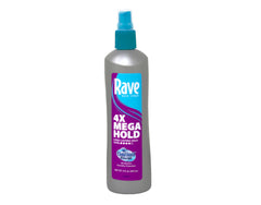 Maxtrv Rave 4X Mega Hairspray pack-of-3 on display for convenient multi-pack