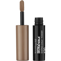 Maybelline Brow Drama brow-definition closeup shows crisp, defined edges.