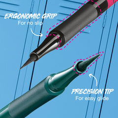 Maybelline Eyestudio Master Precise waterproof formula resists smudge during wear