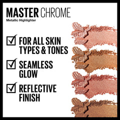 Maybelline Facestudio Master Chrome chrome-finish diffused radiance on the skin